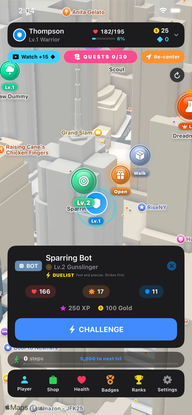 Inspect a rival's stats, then challenge them to a head-to-head duel